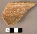 Potsherd - reddish "Ufirnis" glaze slip