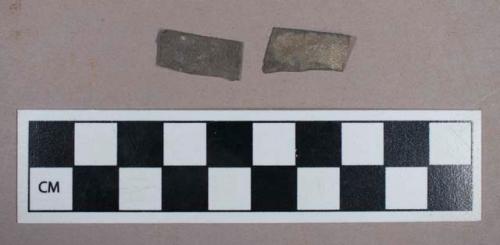 Unknown metal allow, sheet, fragments