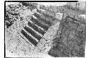 Caracol. W. Annex. Stairway of burial platform.