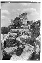 Caracol. Showing construction of cornice and parapet of lower platform.