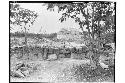 Caracol. S. Annex, West of small court. Bench partially covered by masonry wall.