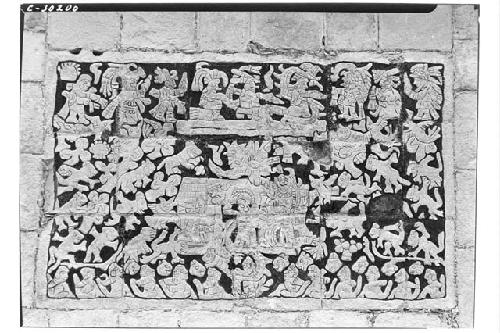 North panel of colonnade at Temple of Wall Panels