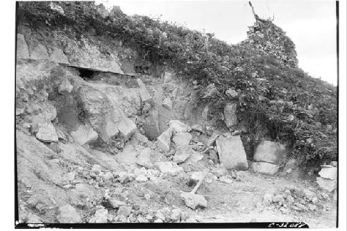 West end of Meracdo Corridor during excavations.