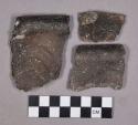Ceramic, earthenware rim sherds, shell-tempered, incised