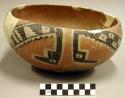 Tonto polychrome pottery bowl - reconstructed