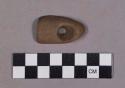 Ground stone, pipe bowl fragment