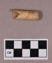 Organic, utilized bone, tube or bead fragment