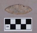 Chipped stone, projectile point, leaf-shaped