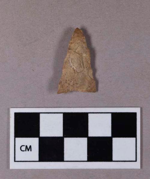 Chipped stone, projectile point, triangular