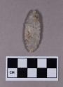 Chipped stone. projectile point, leaf-shaped