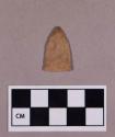 Chipped stone, projectile point, triangular