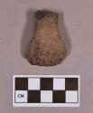 Ceramic, earthenware handle sherd, dentate, shell-tempered