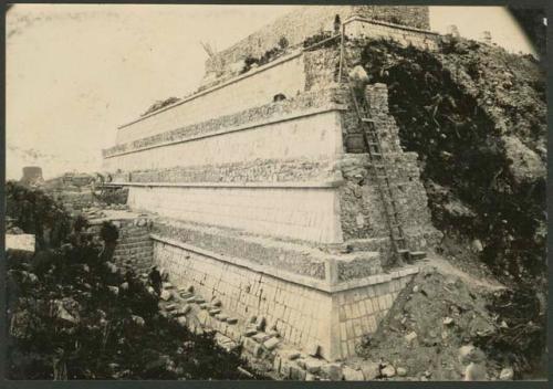 Temple of Warriors, south side of pyramid