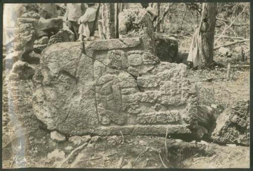 Stela 1, with Stelae 2 and 3 in background