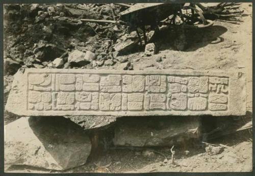 Temple of the Two Lintels, face of western lintel