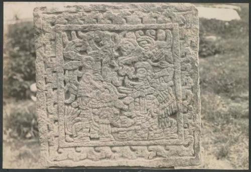 Temple of the Wall Panels, carved stone slab