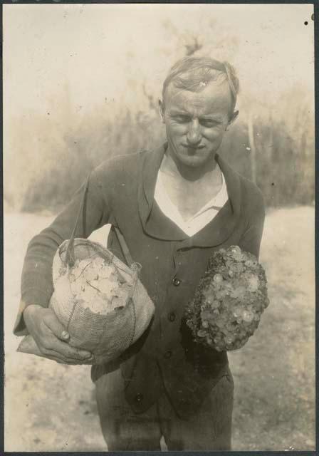 Richard Jacob gathering hail stones