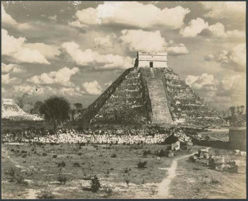 Castillo, from near South Temple of the Ball Court