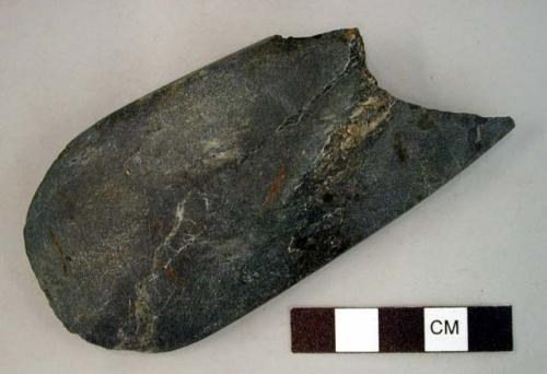 Ground stone tool - broken