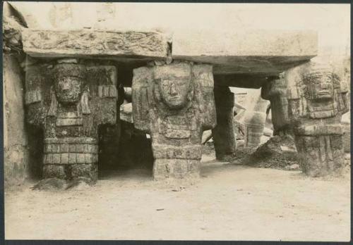 Temple of Warriors, north end of altar