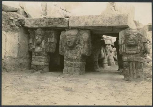 Temple of Warriors, north end of altar