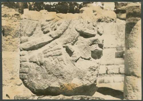 Temple of Xtoloc Cenote, sculpture