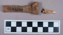 Faunal remains, bone fragments, possible bird