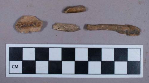 Faunal remains, rib fragments