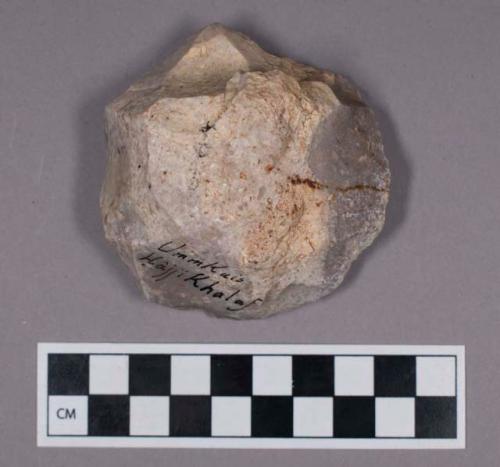 Chipped stone, uniface acheulian chopper