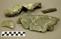 Ground stone fragments, possible metate, 1 piece mended