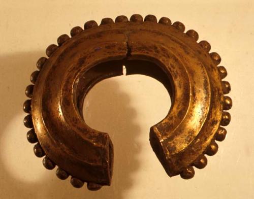 Large hollow brass ankle ornament