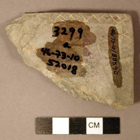 Stone, slate tablet fragment