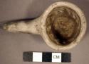 Miniature ladle, Unid. B/W (mineral)