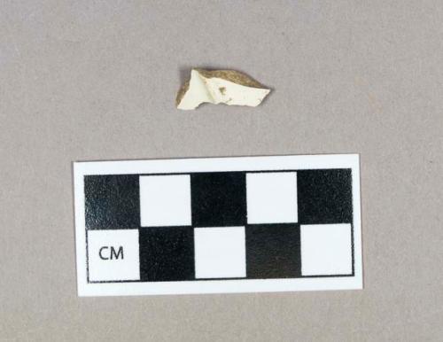 Ceramic, creamware base fragment, undecorated