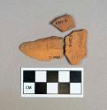 Ceramic, unglazed redware body sherds