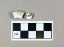 Ceramic, undecorated whiteware/ironstone body sherds