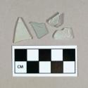 Glass, clear flat glass fragments