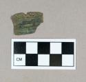 Metal, unidentified copper alloy hardware fragment