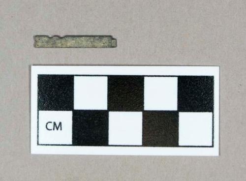 Metal, unidentified metal hardware bar fragment