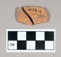 Ceramic, redware body sherds, surface missing/glaze weathered