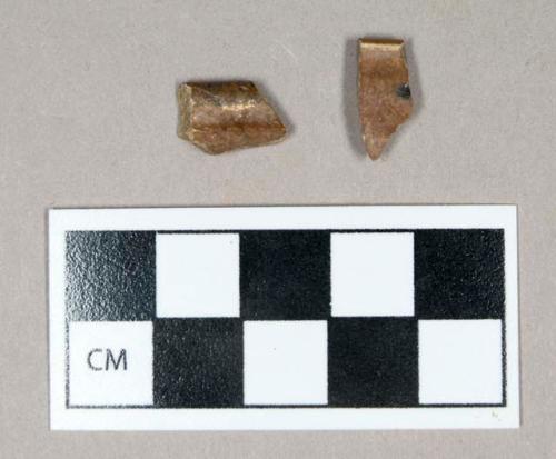 Ceramic, stoneware, Nottingham-type rim sherds