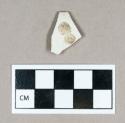 Ceramic, ironstone/white granite rim sherd, undecorated