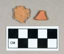 Ceramic, redware body sherds, unglazed/missing surface