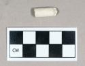 Ceramic, white clay pipe mouthpiece/stem fragment, 5/64" bore diameter