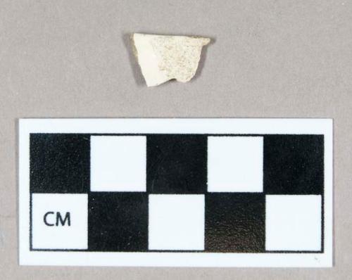 Ceramic, creamware rim sherd, undecorated