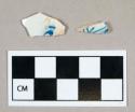 Ceramic, pearlware body sherds, blue underglaze painted