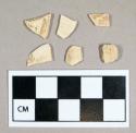 Ceramic, tin-glazed body sherds, glaze missing