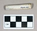 Ceramic, white clay pipe stem fragment, 8/64" bore diameter