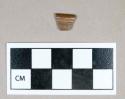 Ceramic, Nottingham-type stoneware rim sherd