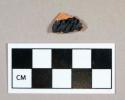 Ceramic, redware body sherds, black glaze interior, exterior surface missing